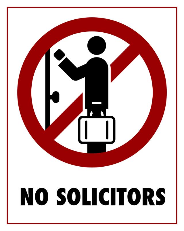 No Solicitors! - Nashville TN - Unlimited Security